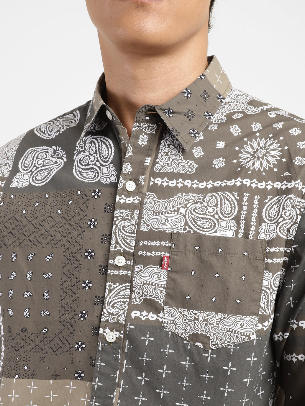 Men's Ethnic Motifs Slim Fit Shirt