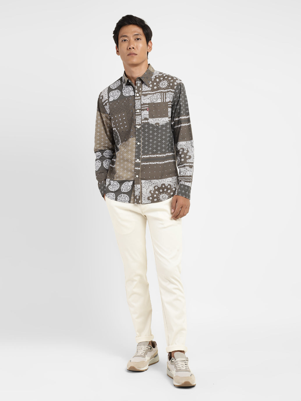 Men's Ethnic Motifs Slim Fit Shirt