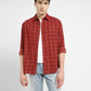 Men's Checkered Slim Fit Corduroy Shirt - 55b9efd3-e643-4d21-a986-dea47044e55b View