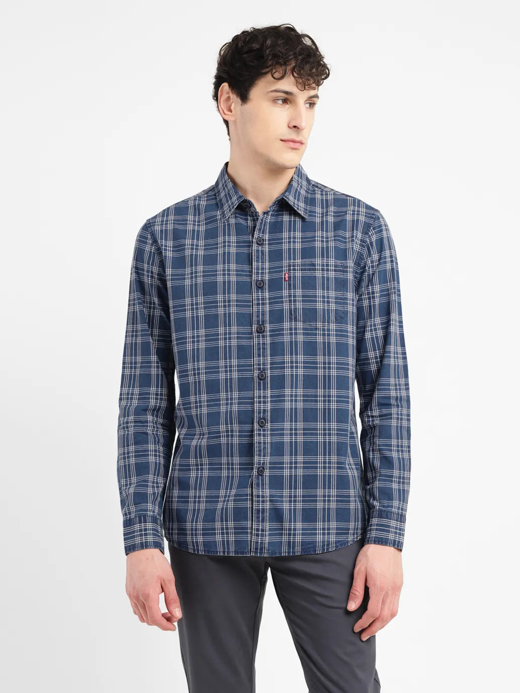 Men's Checkered Slim Fit Shirt