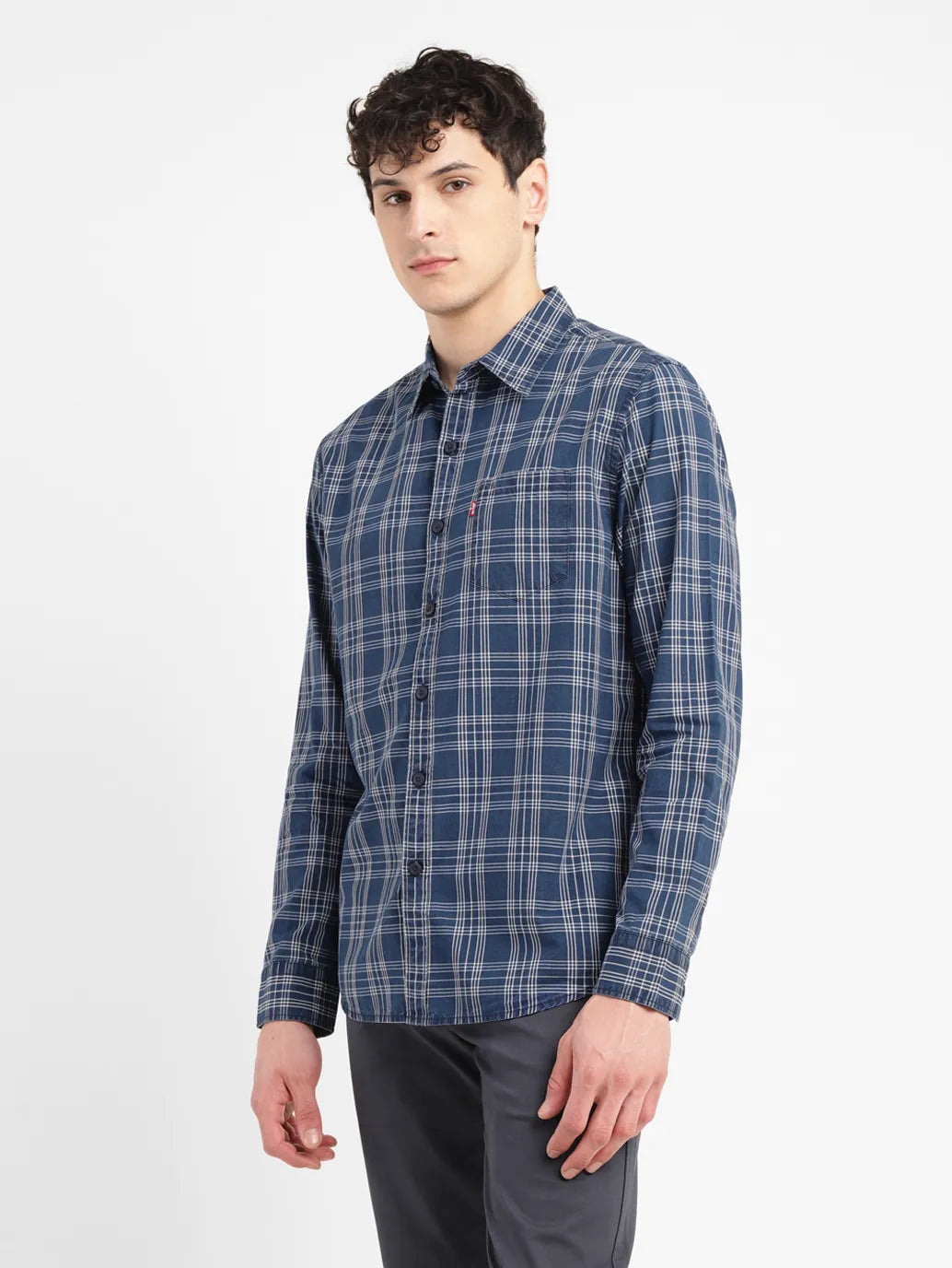 Men's Checkered Slim Fit Shirt