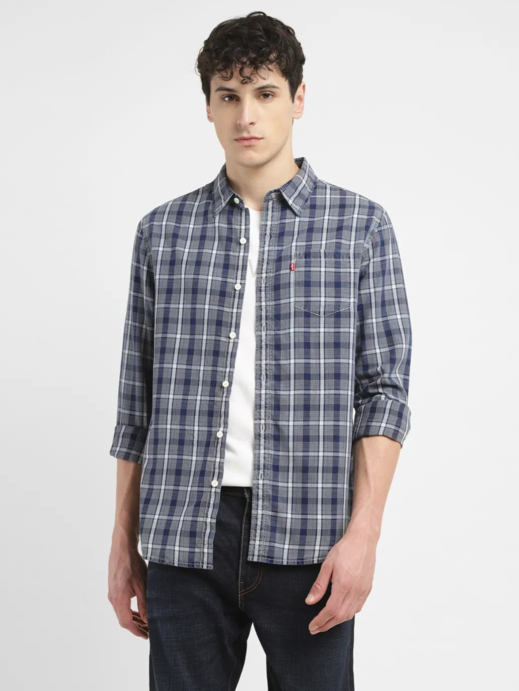 Men's Checkered Slim Fit Shirt