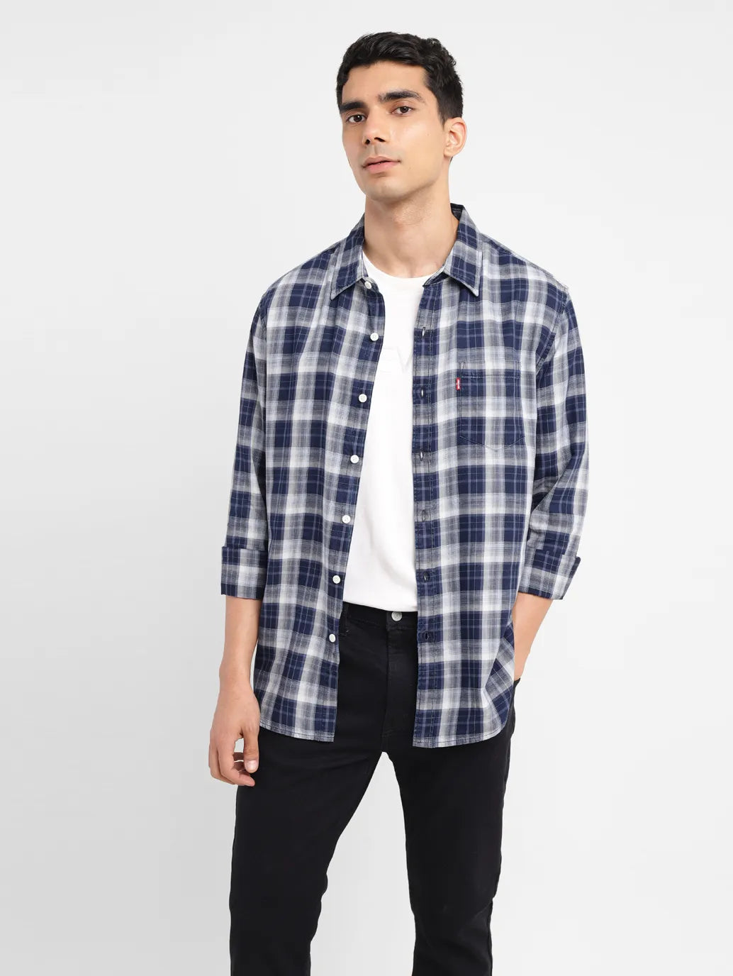 Men's Checkered Slim Fit Shirt