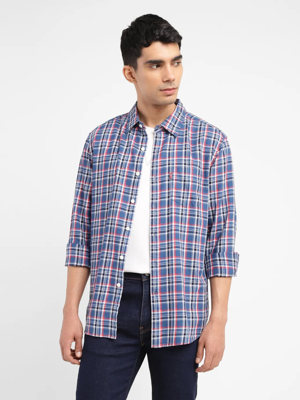 Men's Checkered Slim Fit Shirt