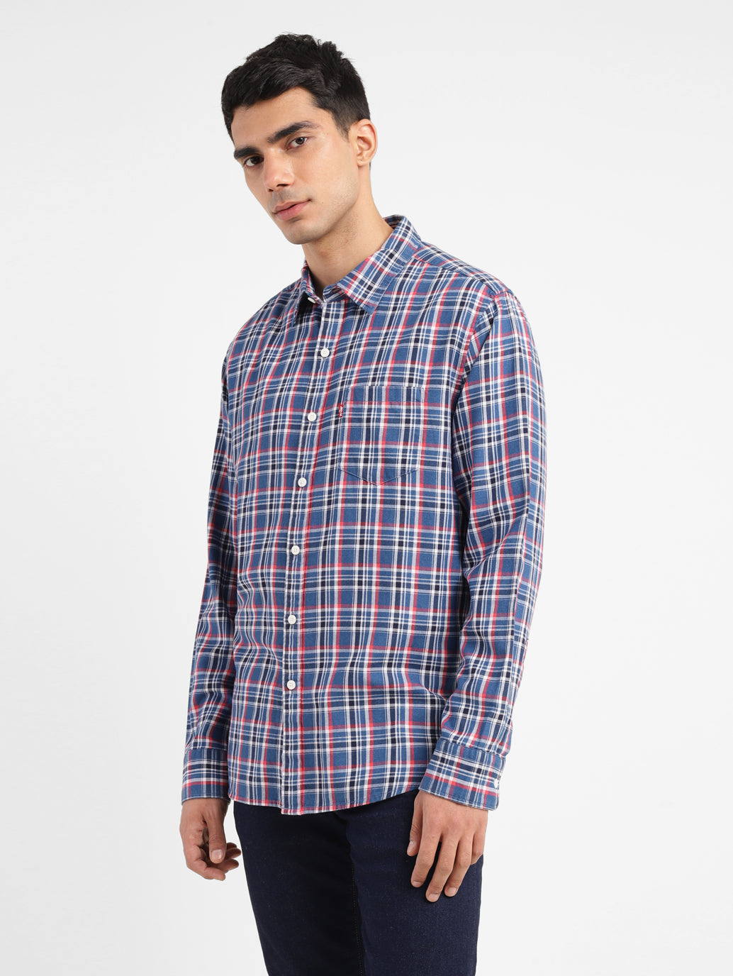 Men's Checkered Slim Fit Shirt