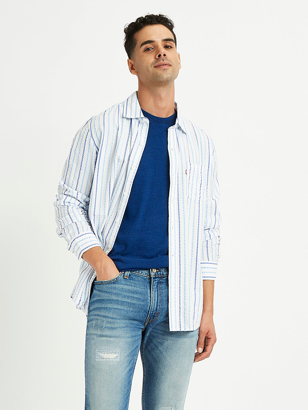 Men's Striped Slim Fit Shirt