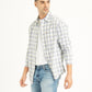 Men's Checkered Spread Collar Shirt - 58bb0080-c0cb-4ccf-93f9-1a7745e53648 View