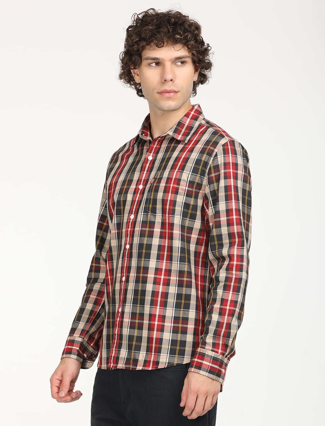 Men's Checkered Slim Fit Shirt