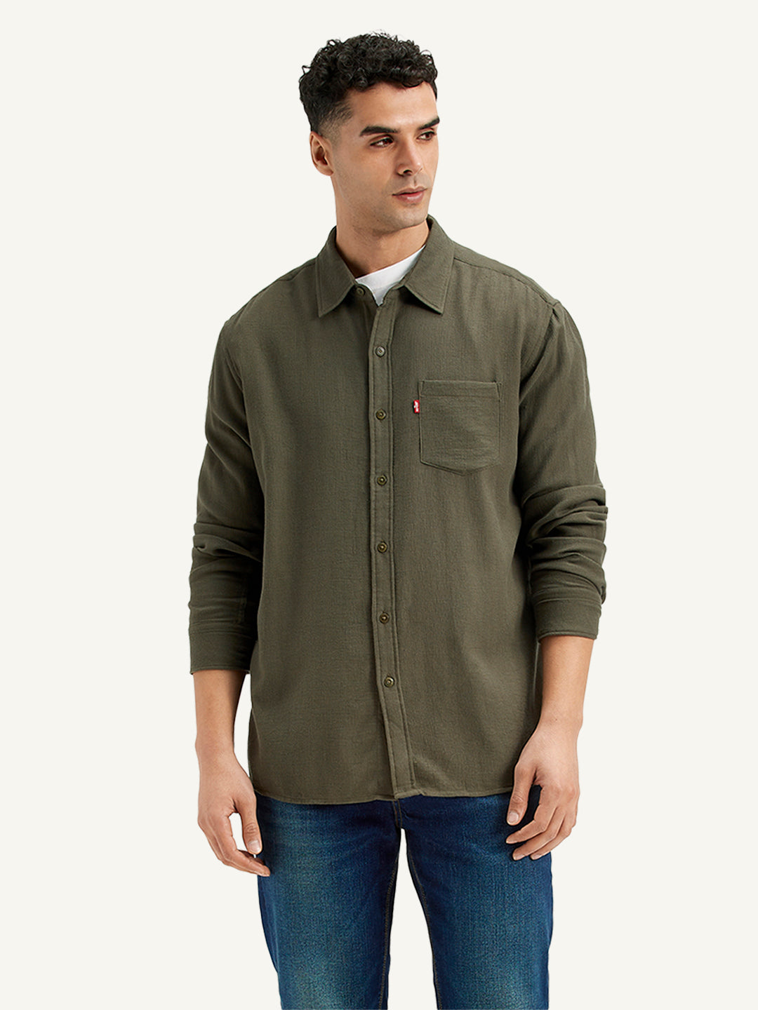 Men's Solid Slim Fit Shirt