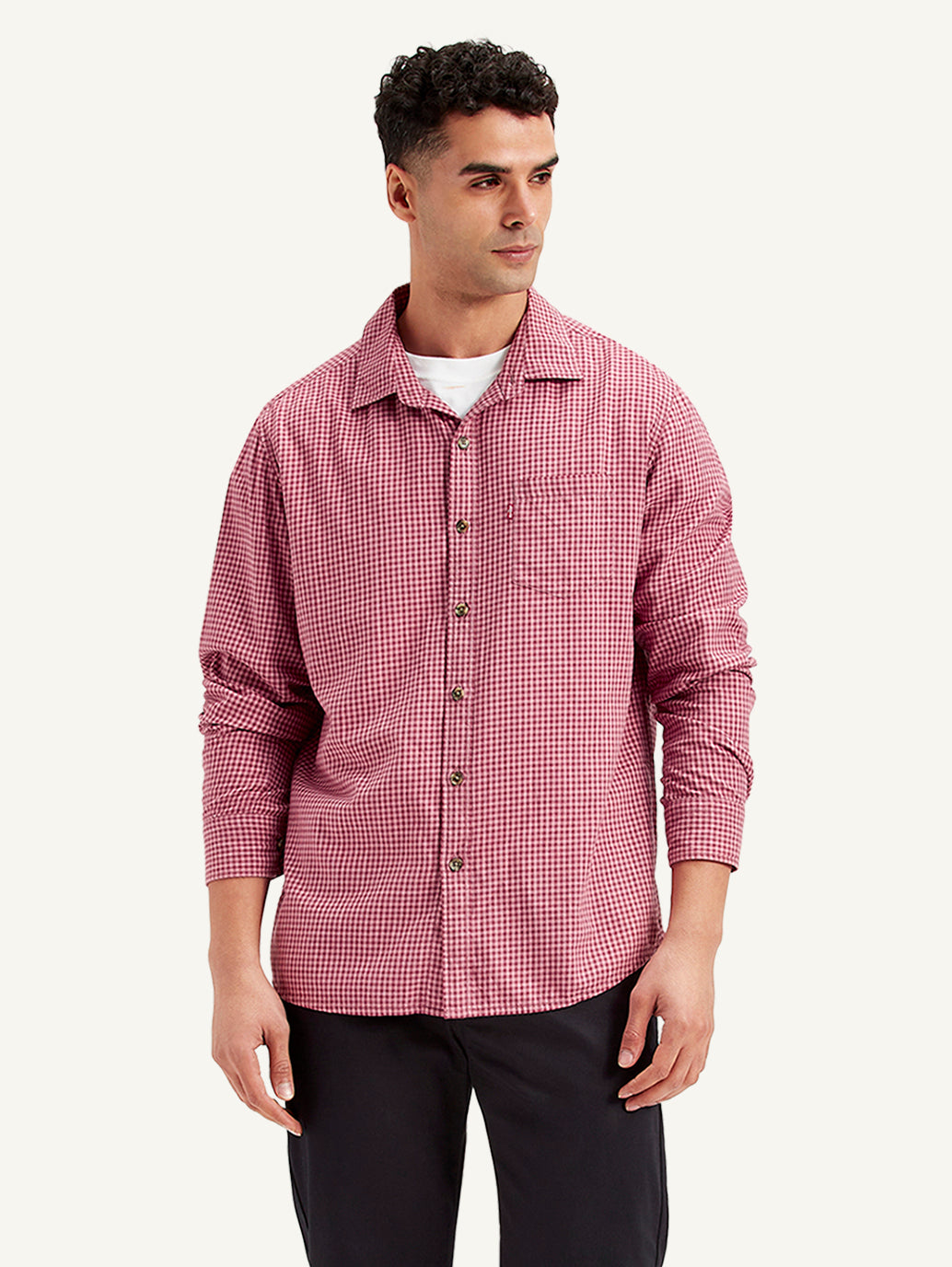 Men's Checkered Slim Fit Shirt