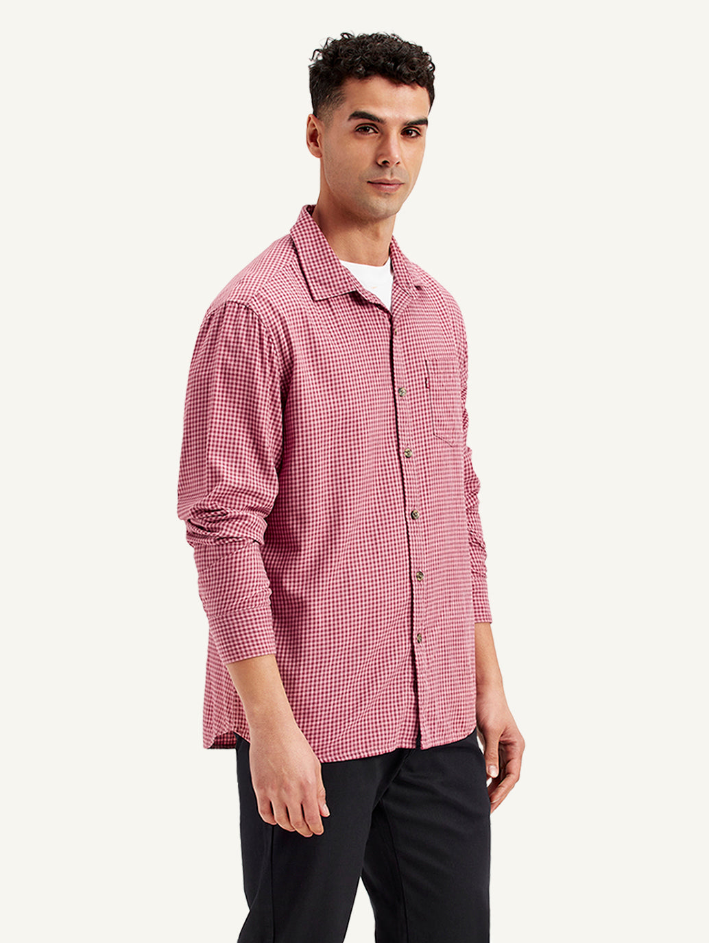 Men's Checkered Slim Fit Shirt