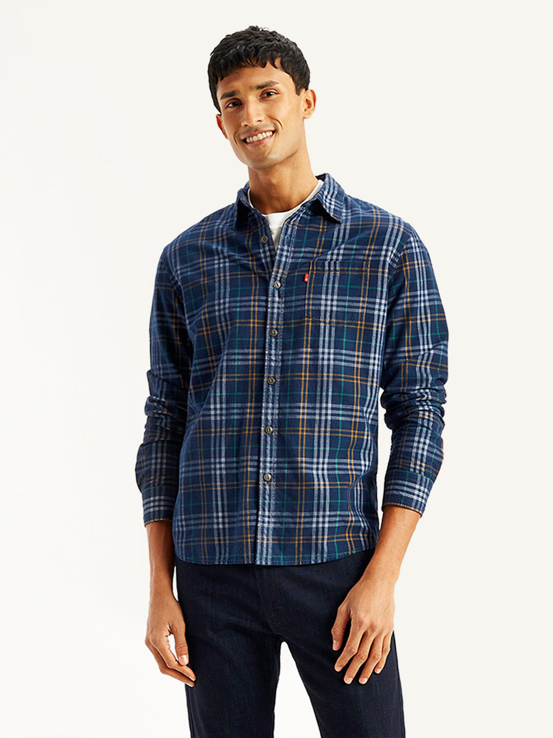 Men's Plaid Regular Fit Shirt