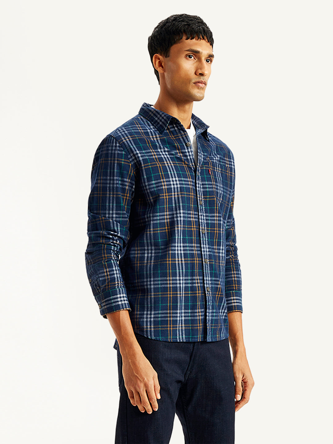 Men's Plaid Regular Fit Shirt