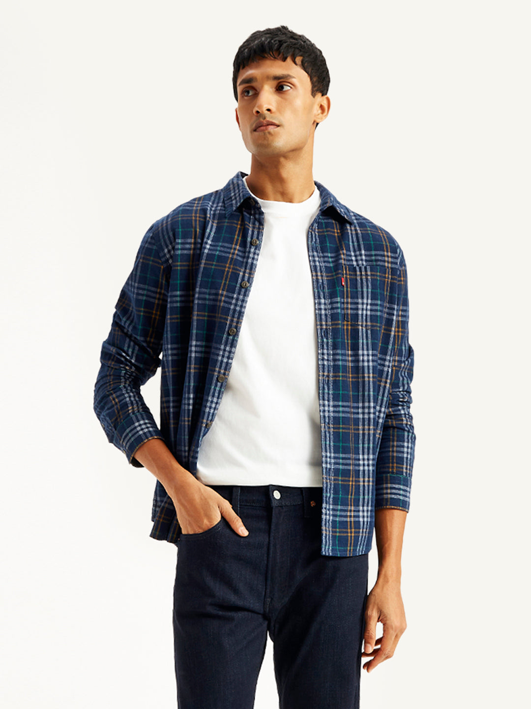 Men's Plaid Regular Fit Shirt