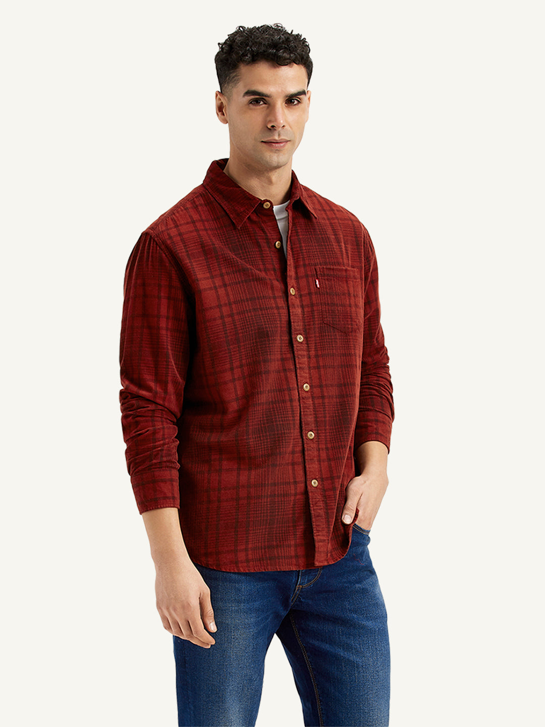 Men's Plaid Regular Fit Shirt