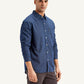 Men's Checkered Spread Collar Shirt