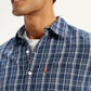 Men's Checkered Spread Collar Shirt - 52c37d56-6510-4e70-a0f9-bd79e146788a View