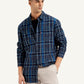 Men's Checkered Spread Collar Shirt