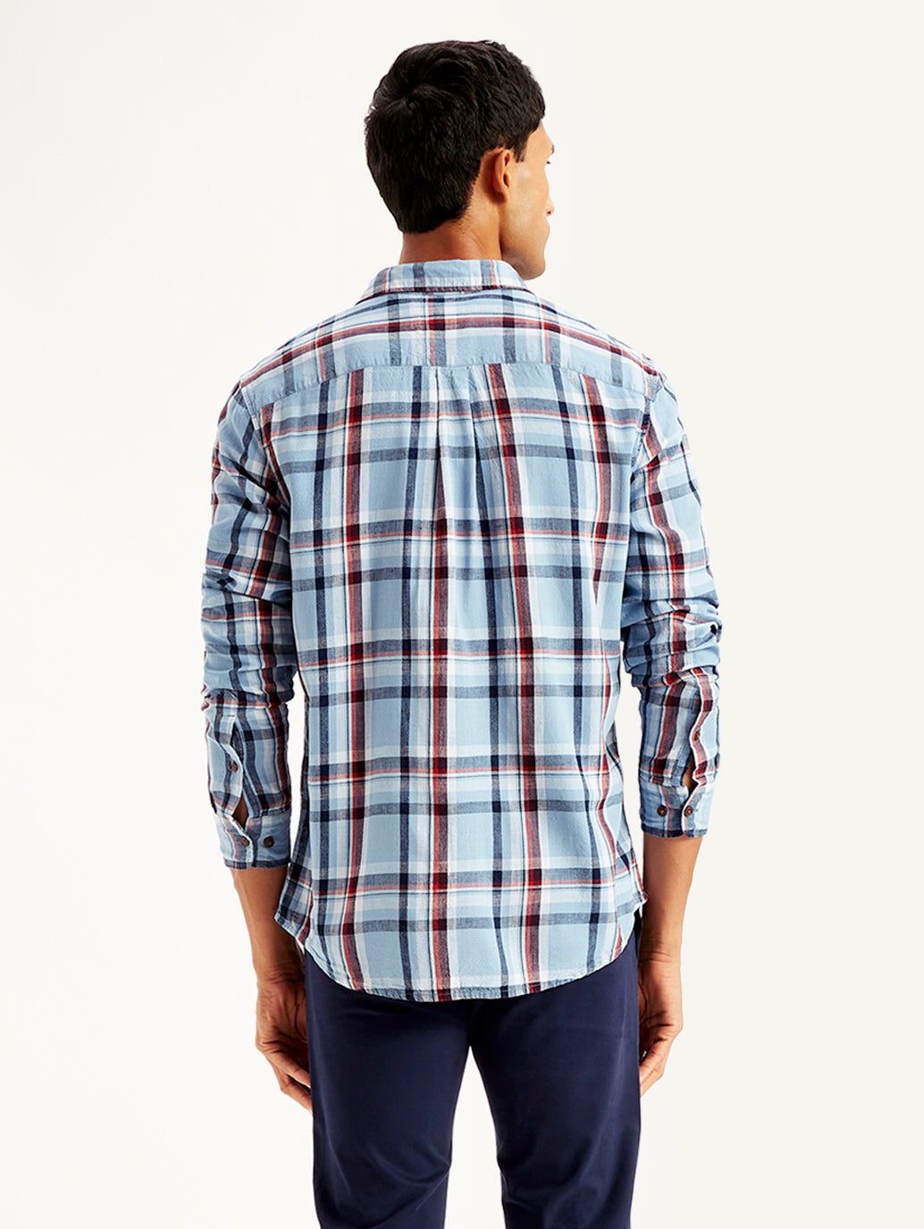 Men's Plaid Slim Fit Shirt