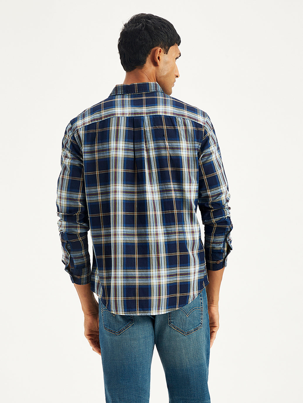 Men's Plaid Slim Fit Shirt