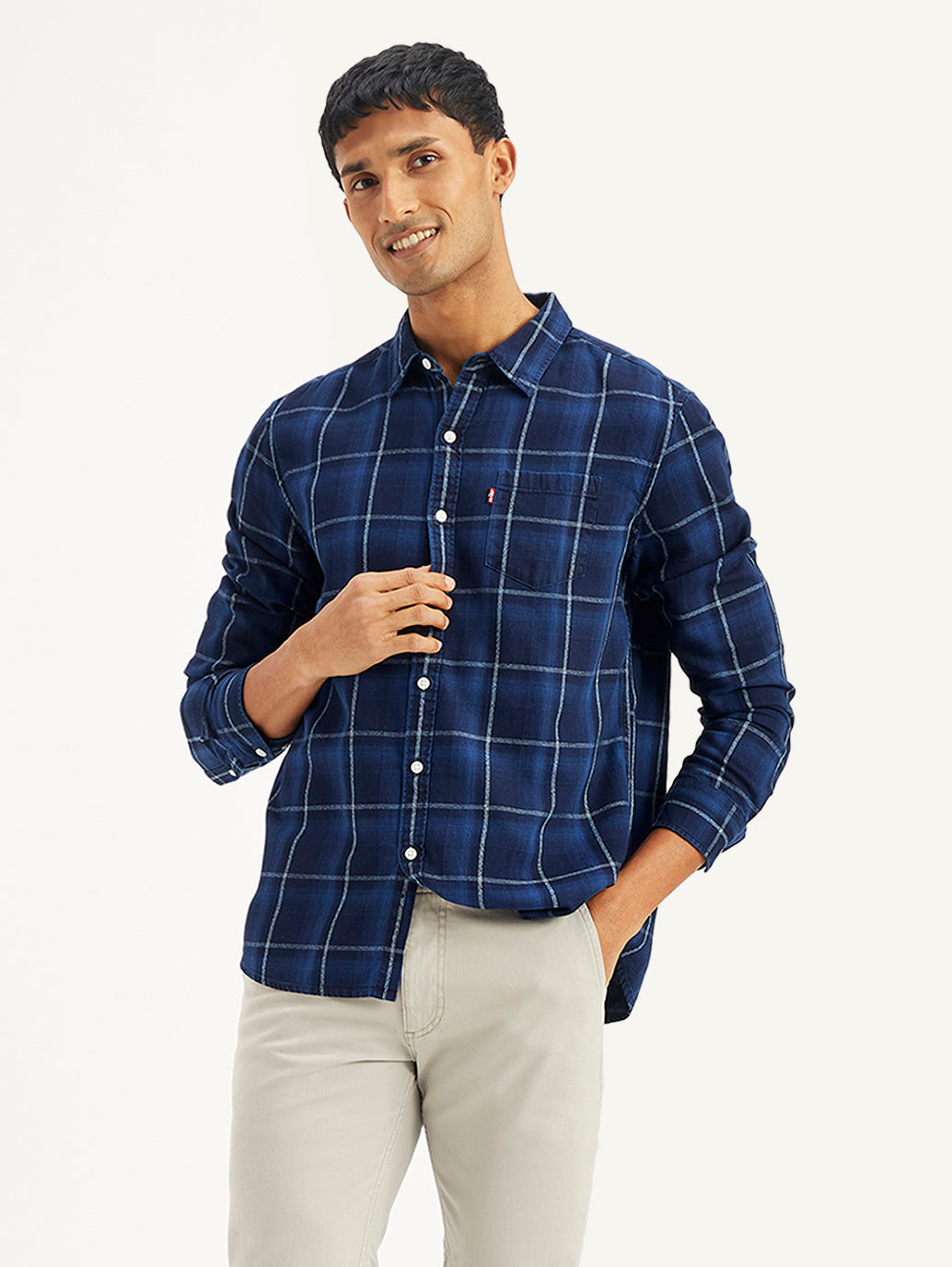 Men's Plaid Regular Fit Shirt