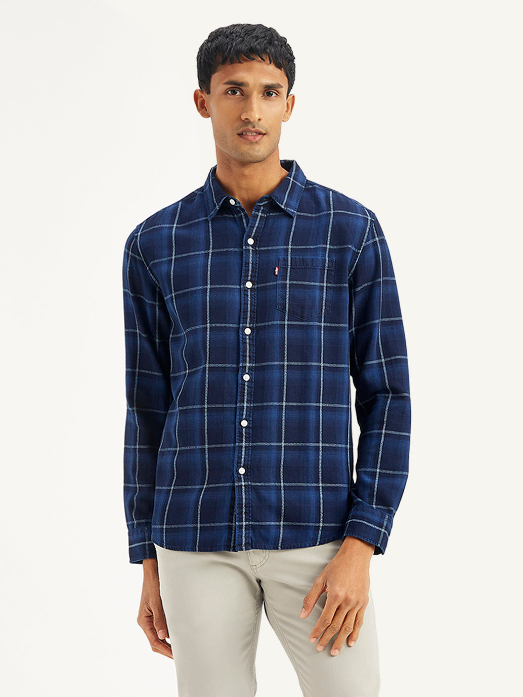 Men's Plaid Regular Fit Shirt