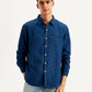 Men's Solid Regular Fit Denim Shirt