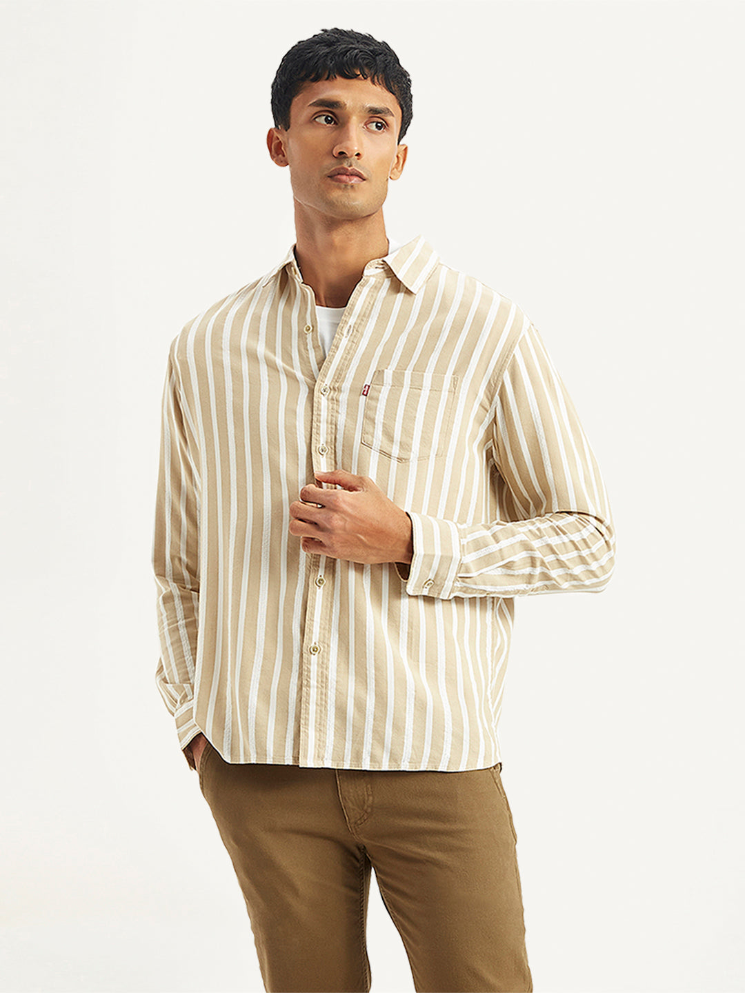 Men's Striped Regular Fit Shirt