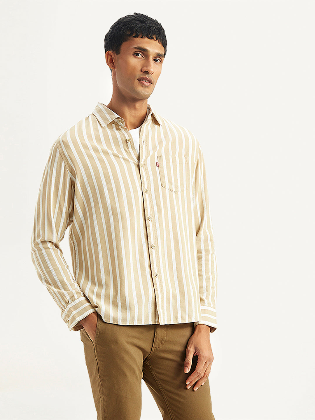 Men's Striped Regular Fit Shirt