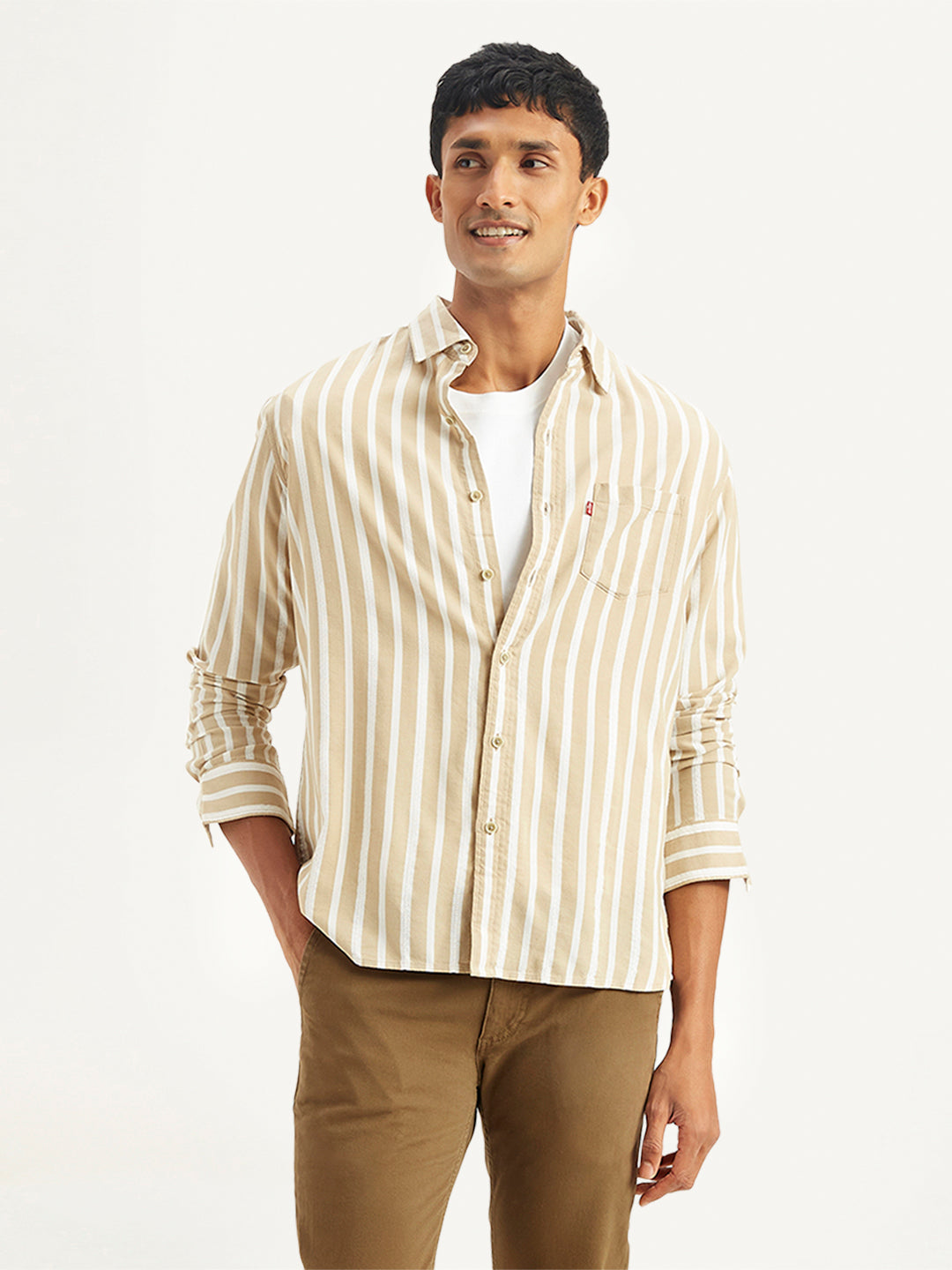 Men's Striped Regular Fit Shirt