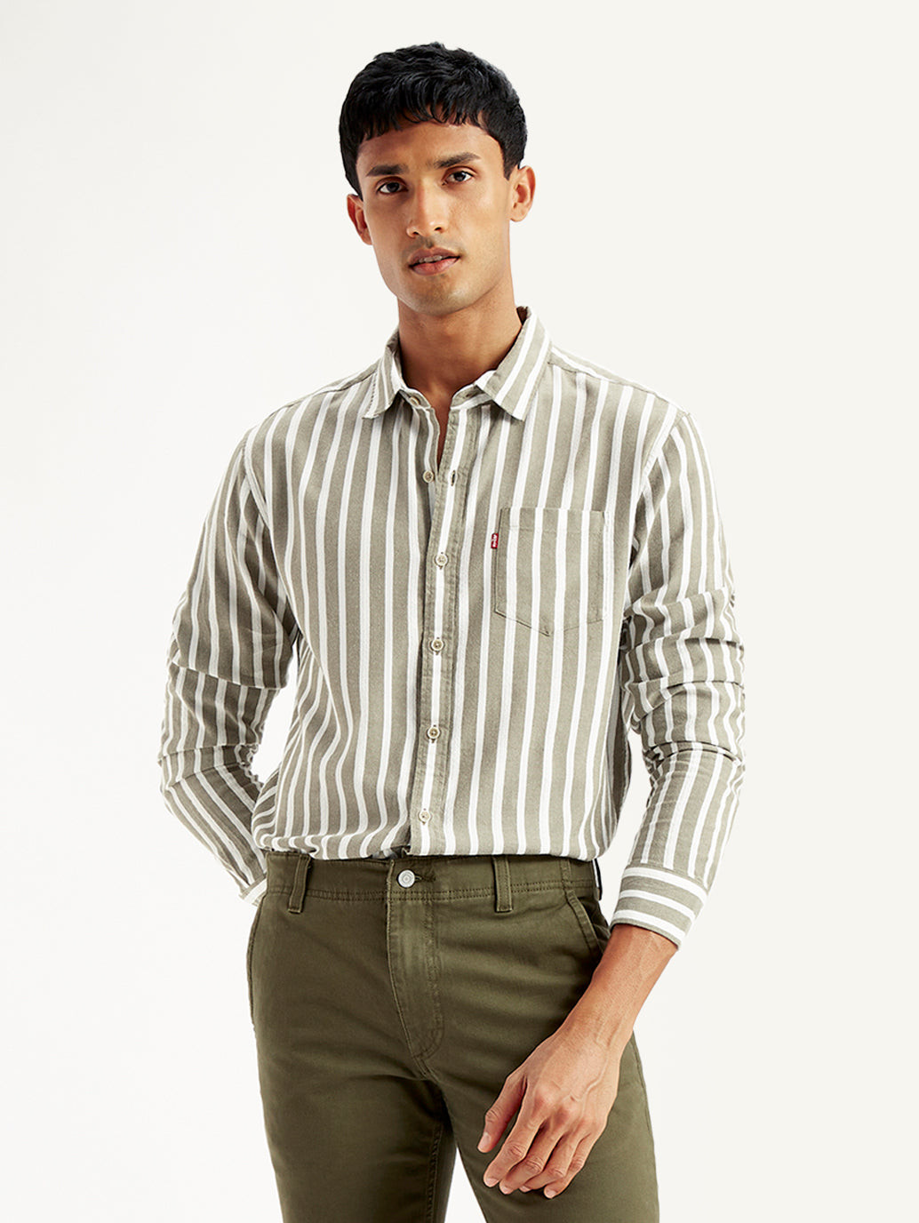 Men's Striped Regular Fit Shirt