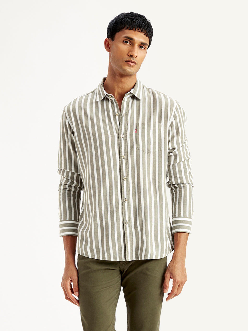 Men's Striped Regular Fit Shirt