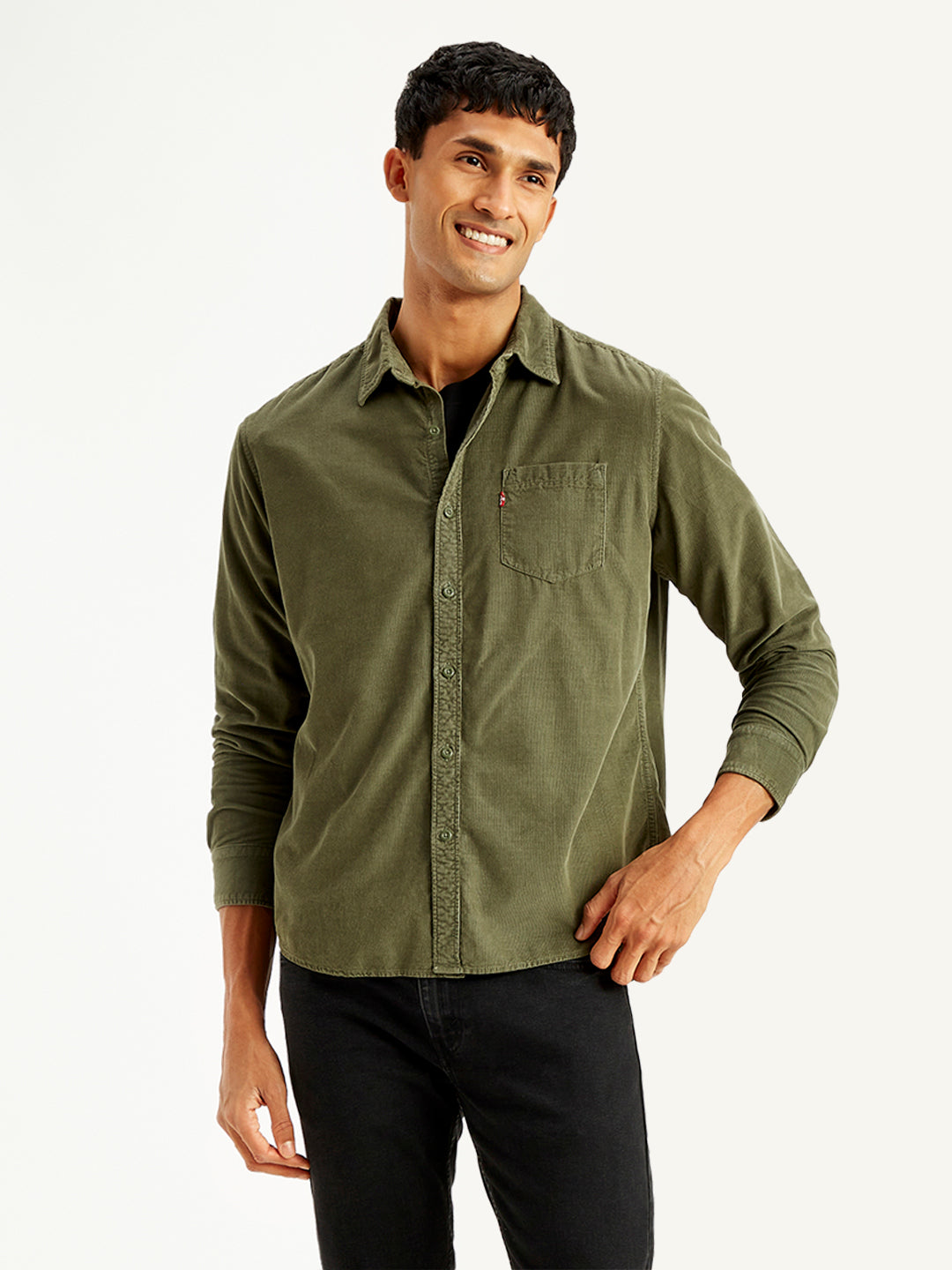 Men's Solid Regular Fit Shirt