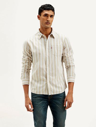 levi's Men's Striped Slim Fit Corduroy Shirt-picture-41