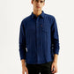 Men's Solid Slim Fit Shirt - Front View