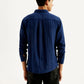 Men's Solid Slim Fit Shirt - Back View
