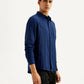 Men's Solid Slim Fit Shirt - Side View