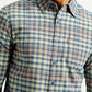 Men's Checkered Slim Fit Shirt - Detail View
