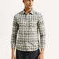 Men's Checkered Multi Color Slim Fit Shirt - Front View