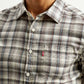 Men's Checkered Multi Color Slim Fit Shirt - Detail View