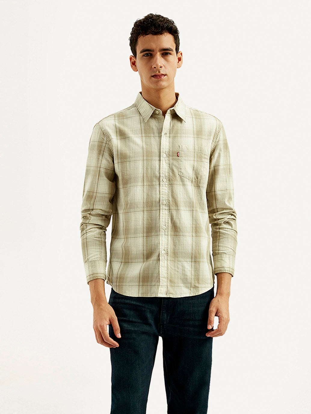Men's Plaid Slim Fit Shirt - Styleshot View