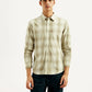 Men's Plaid Slim Fit Shirt - Front View
