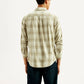 Men's Plaid Slim Fit Shirt - Back View