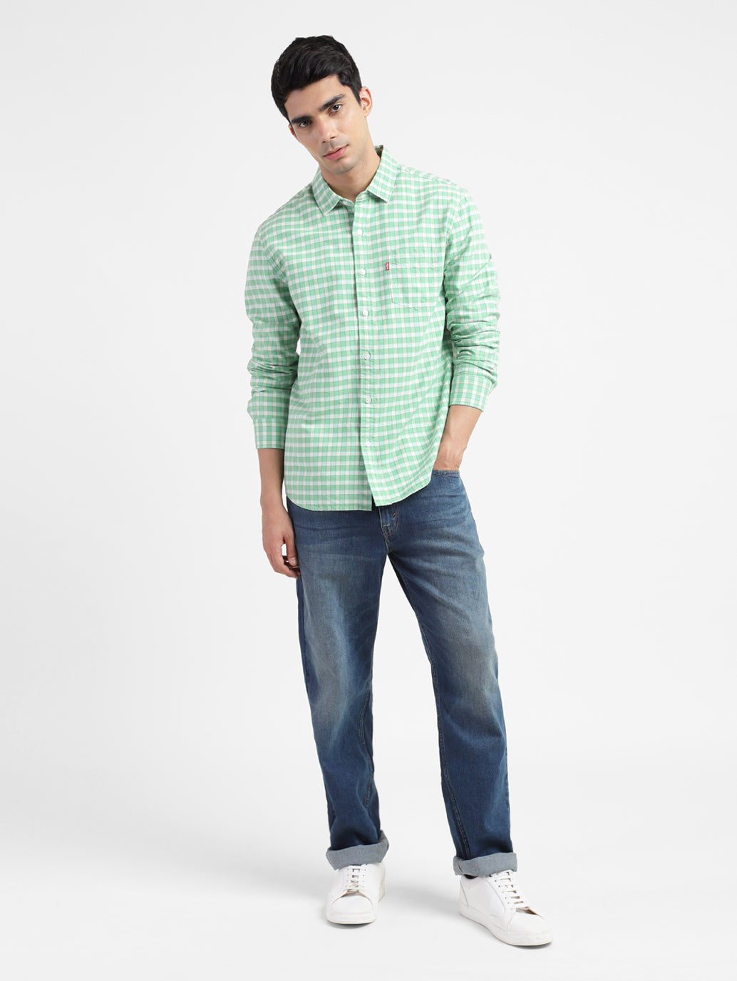 Men's Checkered Slim Fit Shirt