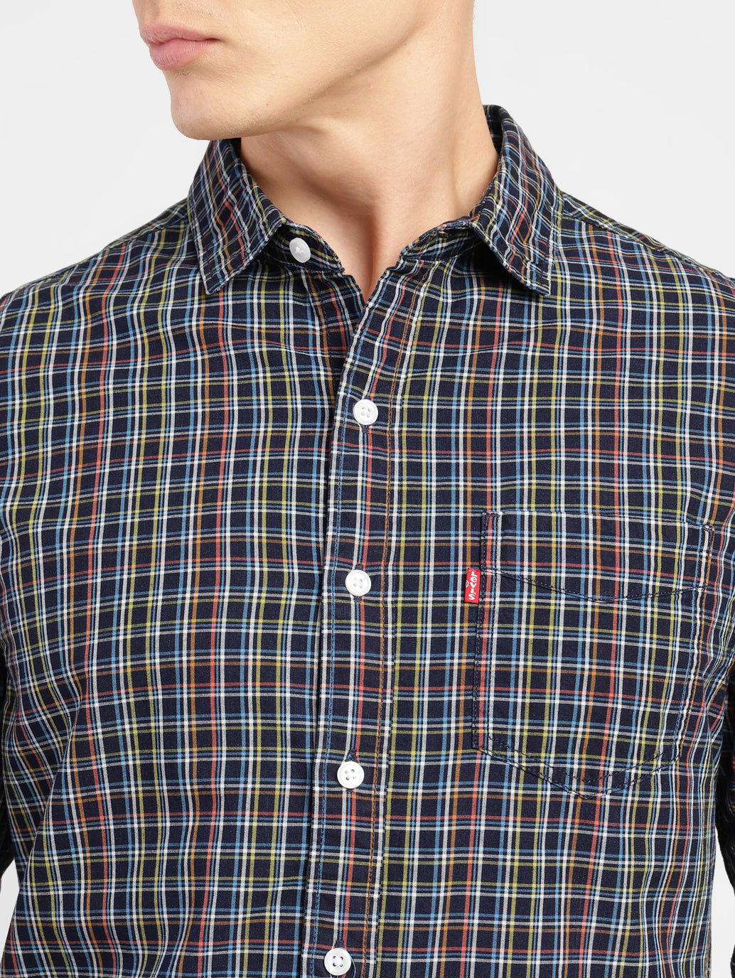 Levi's men's checkered casual shirt best sale