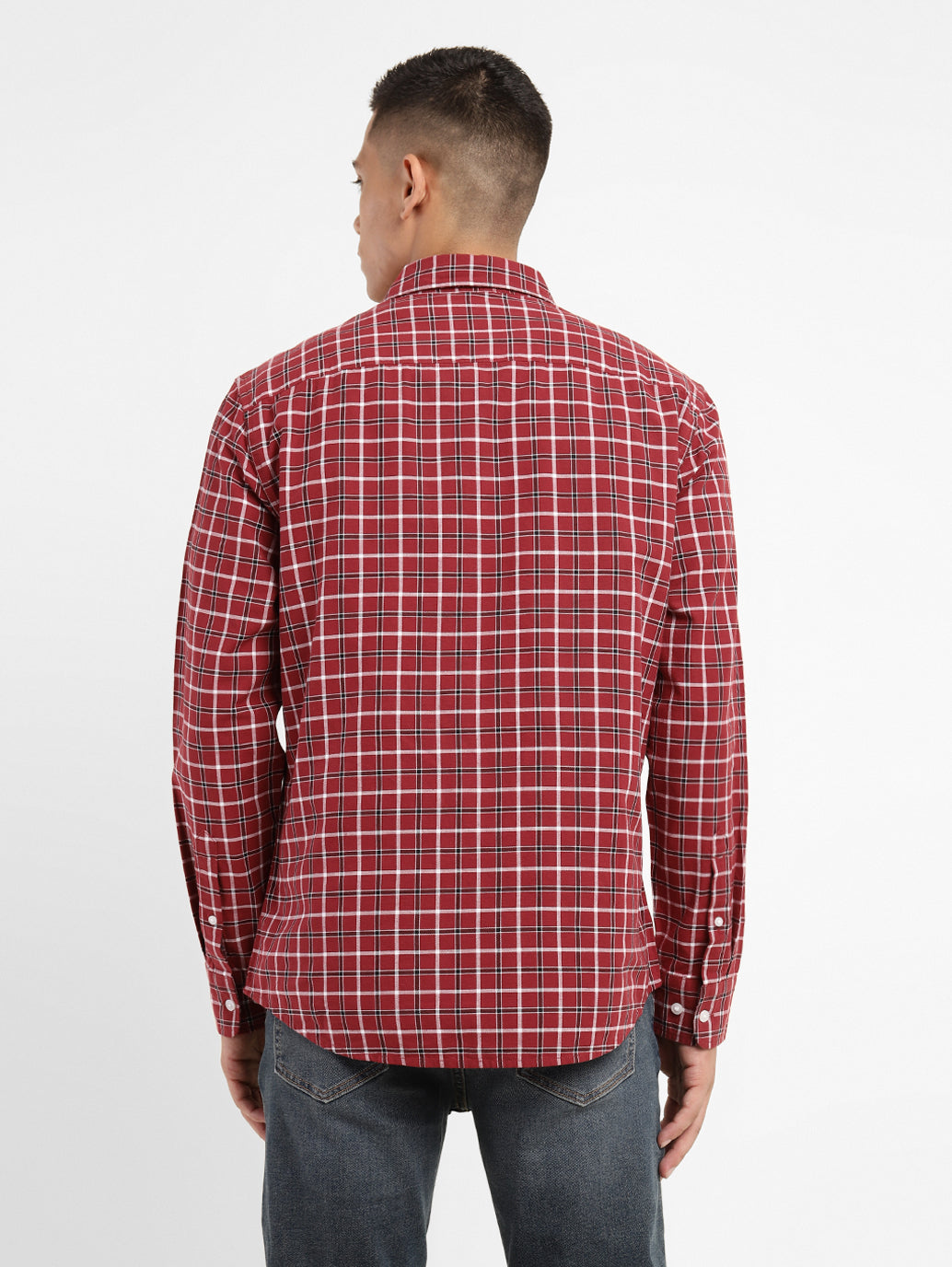 Men's Checkered Slim Fit Shirt