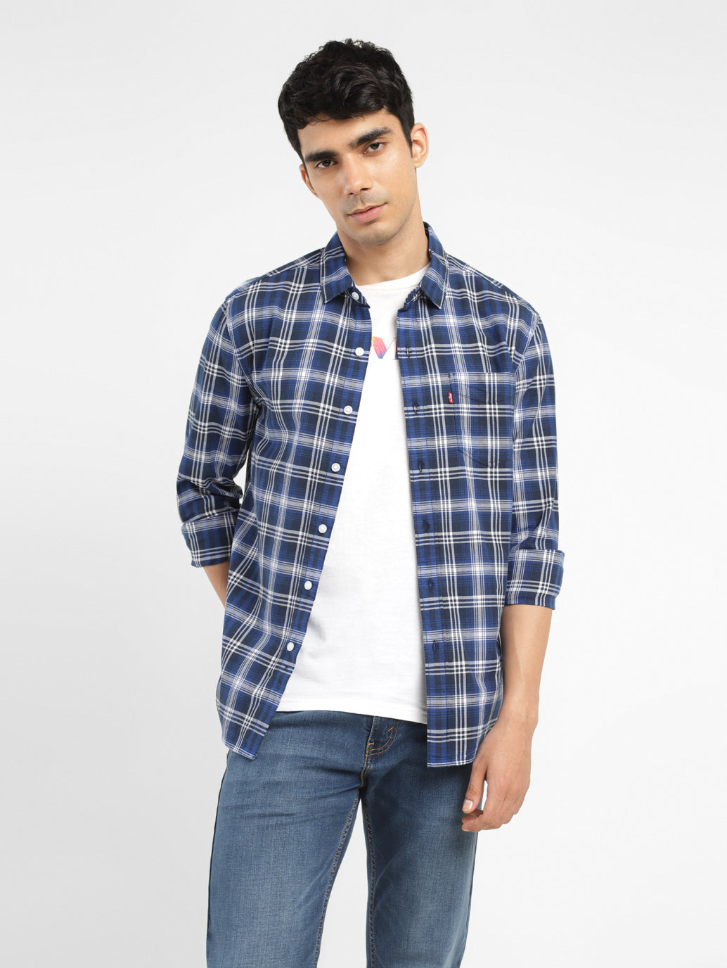 Men's Checkered Slim Fit Shirt