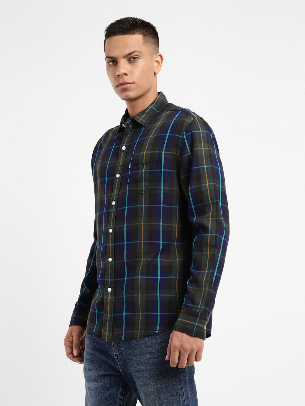 Men's Checkered Slim Fit Shirt