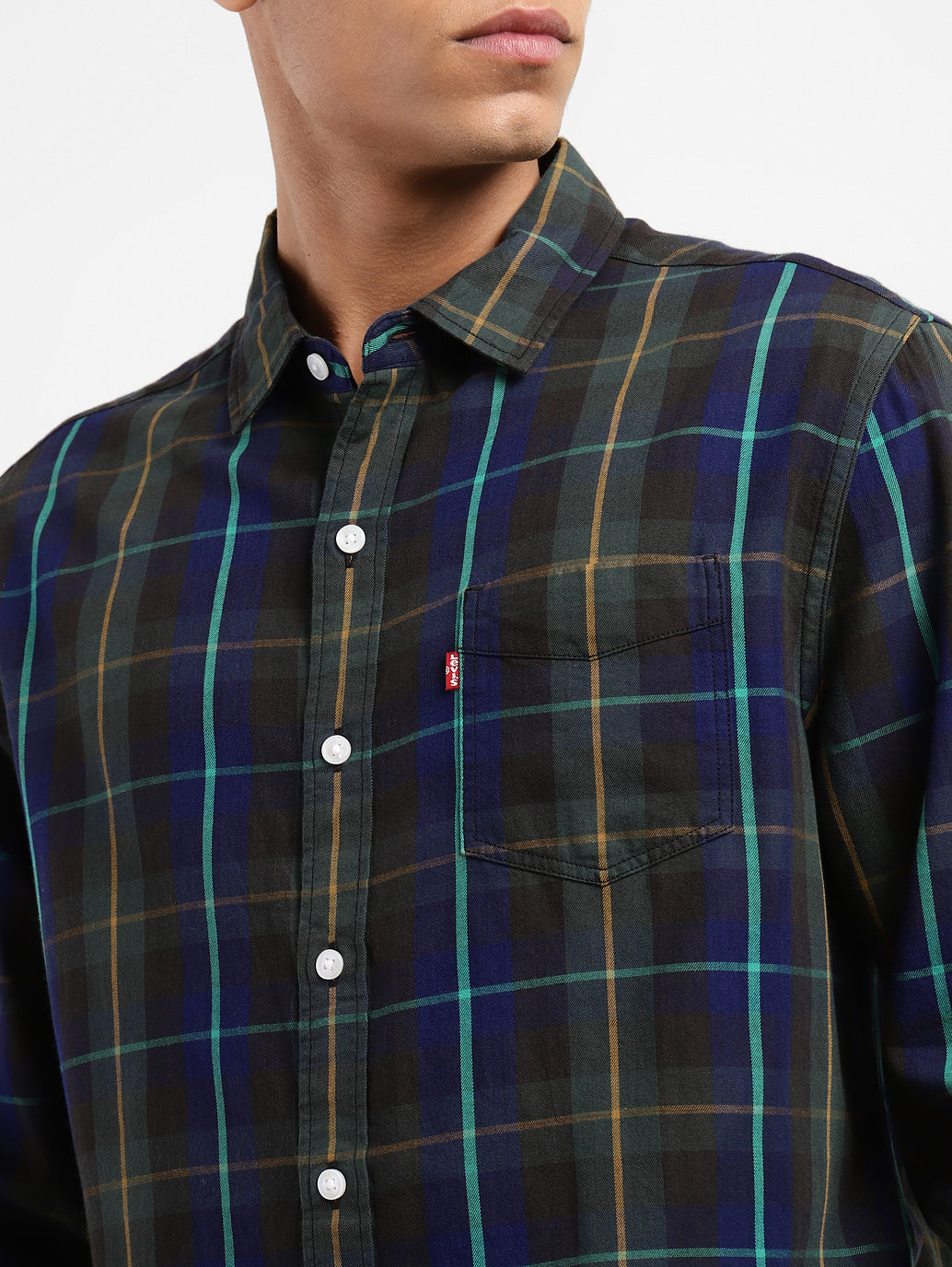 Men's Checkered Slim Fit Shirt