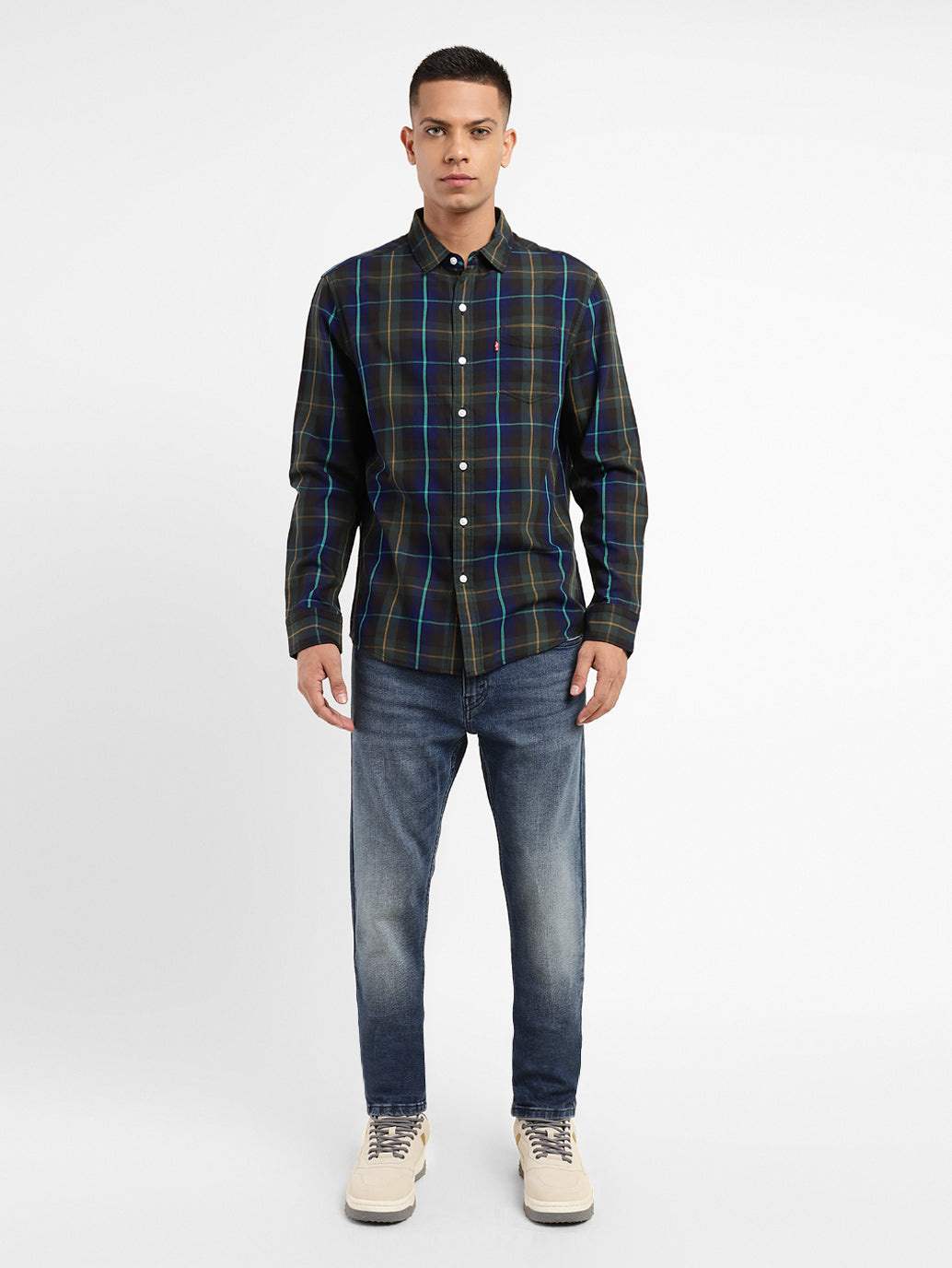 Men's Checkered Slim Fit Shirt